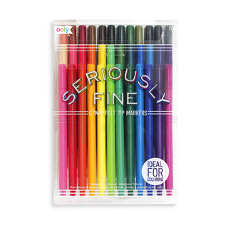 Ooly Seriously: Fine Felt Tip Markers (Set of 24)