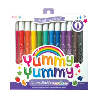 Ooly Yummy Yummy Fruit Scented 12pc Washable Markers