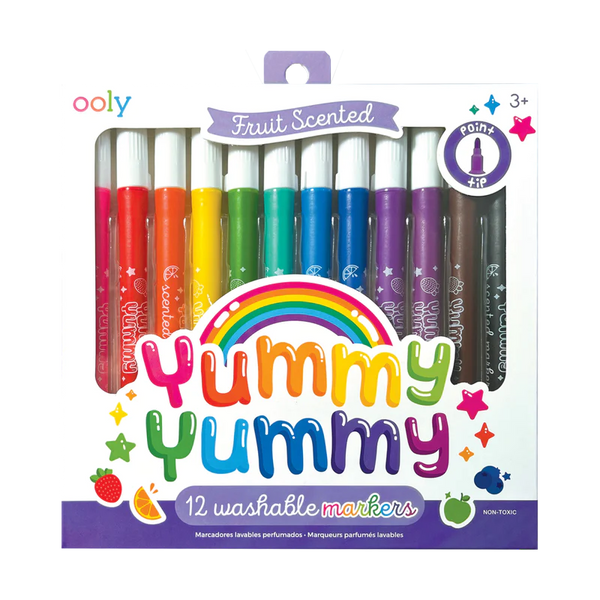 Ooly Yummy Yummy Fruit Scented 12pc Washable Markers