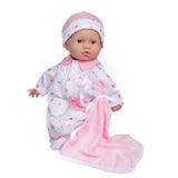 La Baby 11" Pink Mini Soft Body Baby Doll with Blanket