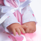 La Baby 11" Pink Mini Soft Body Baby Doll with Blanket