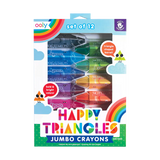 Ooly Happy Triangles 12Pc Jumbo Crayons