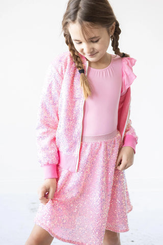 Mila & Rose Sequin Skort - Bubblegum Pink