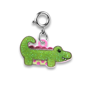 CHARM IT! Silver Glitter Alligator Charm