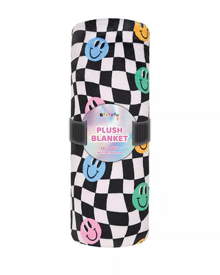 iScream Good Times Checkered Plush Blanket