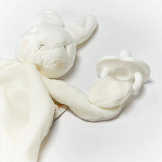 Bun Bun Silly Buddy White Bunny Paci Holder