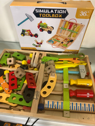 Wooden Toy Tool Box