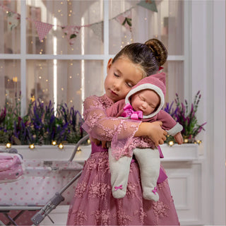 Classic La Baby 17" Soft Body Weighted Baby Doll in Pink Outfit