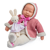 Classic La Baby 17" Soft Body Weighted Baby Doll in Pink Outfit
