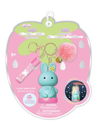 Hot Focus Mini LED Mood Light Keychain - Happy Bunny