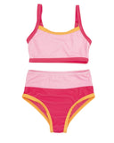 Feather 4 Arrow Hot Coral Retro Ringer Bikini