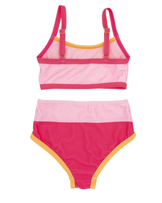 Feather 4 Arrow Hot Coral Retro Ringer Bikini
