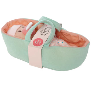Love, Stella My First Doll and Bassinet Peach