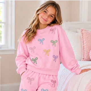 iScream Sparkling Bows Sweatshirt Set