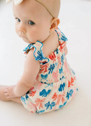 Ollie Jay Maylen Poplin Patriotic Bows Bubble