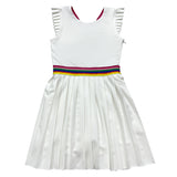 Little Olin Tennis Mini Dress - White