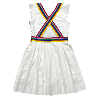 Little Olin Tennis Mini Dress - White