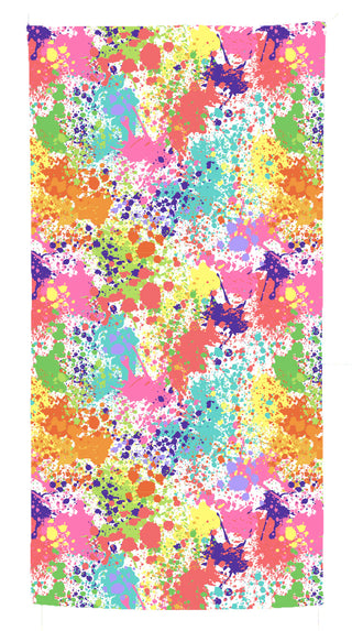 Azarhia Microfiber Beach Towel - Splatter Paint