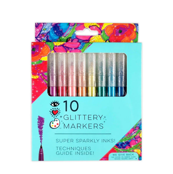 10 Glittery Markers