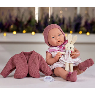 La Newborn 15" Royal Pink Baby Doll Set
