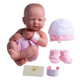 La Newborn 14" All-Vinyl Baby Doll with Pink Deluxe Layette Set