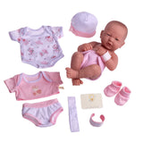 La Newborn 14" All-Vinyl Baby Doll with Pink Deluxe Layette Set