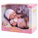 La Newborn 14" All-Vinyl Baby Doll with Pink Deluxe Layette Set