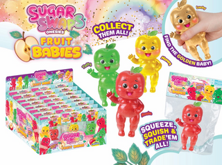 Sugar Swaps Onesies Fruit Babies Apple (Asst)