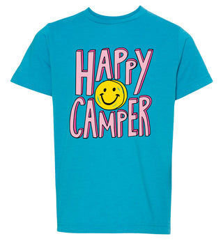 Azarhia Smiley Face Happy Camper Tee