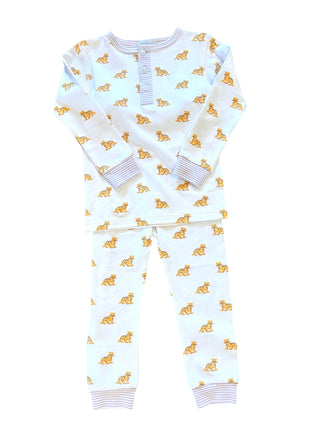 LSU Pima Knit Tiger 2Pc Pantset Pajamas