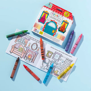 House of Crayons with Coloring Book