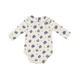 Angel Dear Ribbed Petite Bouquets Peter Pan Collar Bodysuit