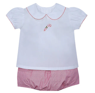 Baby Sen Red Micro Bailey Girl Diaper Set