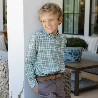 J. Bailey Roscoe Button Down Shirt - Oak Plaid