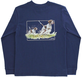 J. Bailey Logo L/S Tee - Pointers on Navy