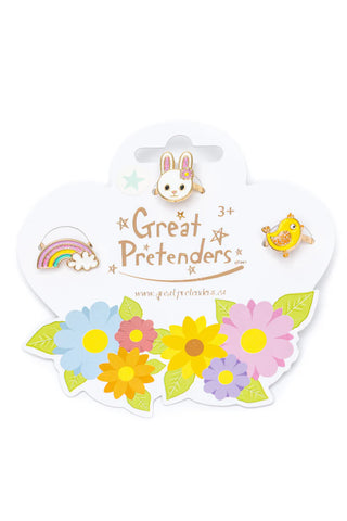 Great Pretenders Spring Bunny 3Pc Ring Set