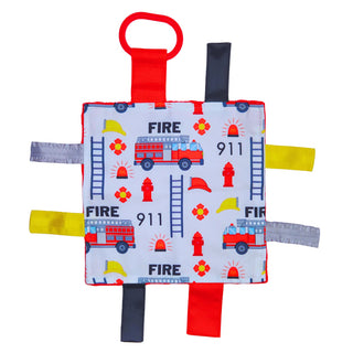 Baby Jack Firetruck Lovey with Crinkle Toy