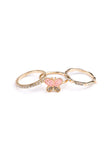 Great Pretenders Boutique Chic 3Pc Butterfly Garden Ring Set