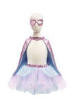 Super Duper Tutu/Cape/Mask Set - Pink/Blue