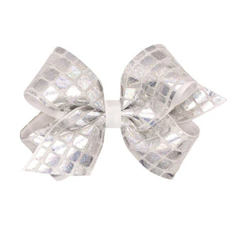 Wee Ones Medium Hologram Grosgrain Overlay Bow