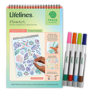 FlowArt Tropical Paradise Trace-By-Line pad