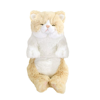 Sunlemon sleeping lap cat plush, size S, cream