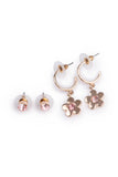 Great Pretenders 2Pk Boutique Chic Bejewelled Blooms Earrings