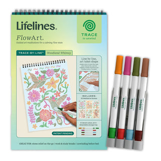 FlowArt Woodland Whimsy Trace-By-Line pad