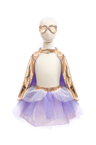 Super Duper Tutu/Cape/Mask Set - Rose Gold/Lilac