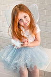 Iridescent Celestial Fairy Wings, Tutu, & Wand Set