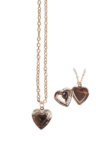 Great Pretenders Boutique Chic Rose Gold Locket Necklace