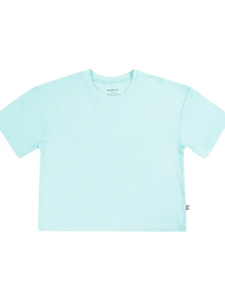 Macaron + Me Boxy Knit Tee - Turquoise