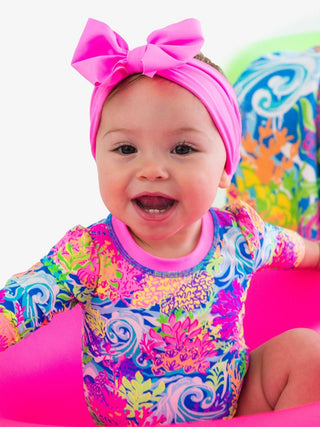 Rufflebutts Neon Swim Bow Headband