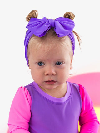 Rufflebutts Neon Swim Bow Headband